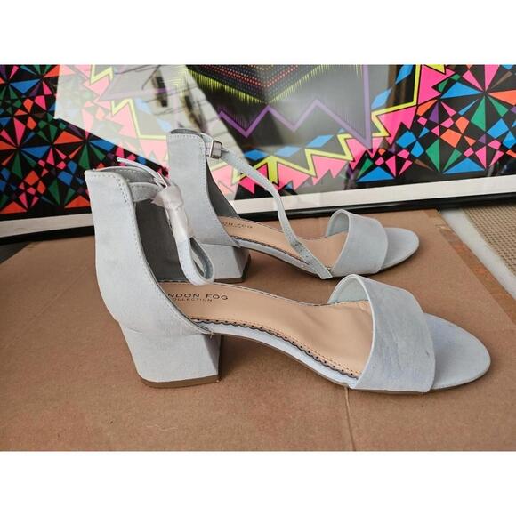 WOMENS London Fog LFW-NIKKI baby blue micro heel Size 8 M, cute - #00t - Picture 6 of 13